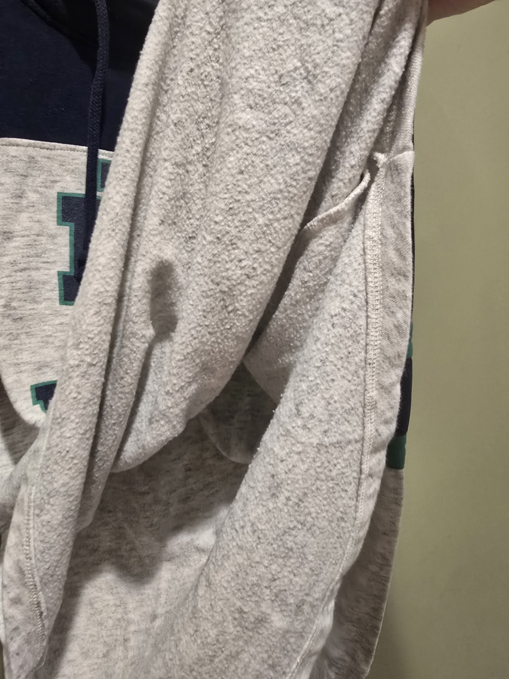 Colosseum Heathered Gray/Navy Notre Dame Fighting Irish Taylor Colorbloc - Picture 10 of 11